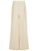 Maison Margiela 'Over' Ivory Cotton Blend Pants