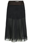 Maison Margiela Black Polyester Skirt