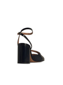 Maison Margiela 'Tabi' Black Lear Sandals