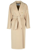 Max Mara 'Ticino' Beige Virgin Wool Blend Coat