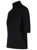 Max Mara 'Cecina' Beige Virgin Wool Turtleneck Sweater
