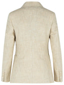 Max mara elfenben linne blandning blazer