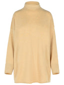 Max Mara 'Oder' Beige Cashmere Turtleneck Sweater