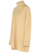 Max Mara 'Oder' Beige Cashmere Turtleneck Sweater