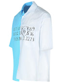 MM6 Maison Margiela Shirt in cotone azzurro