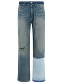 MM6 Maison Margiela 'Patch' Blue Denim Jeans