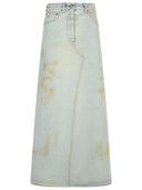 Mm6 Maison Margiela Blue Denim Gonna
