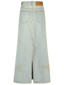 Mm6 Maison Margiela Blue Denim Gonna