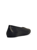 MM6 MAISON Margiela Black Lear Ballet Flats