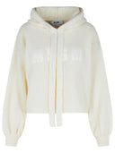 Msgm Cream Wool Blend Sweater