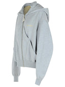 Attico Gray Cotton Sweatshirt