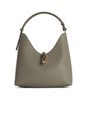 Furla 'Hobo Goccia' Grey Lear Bag
