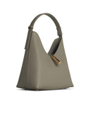 Furla 'Hobo Goccia' Grey Lear Bag
