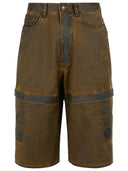 Acne Studios Brown Cotton Bermuda Shorts