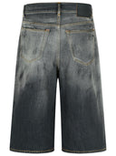 Acne Studios Grey Denim Bermuda Shorts