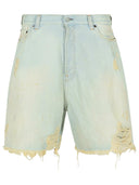 Studios d'acné shorts de coton bleu clair