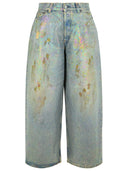 Acne Studios 'Dirty Halo' Blue Cotton Jeans