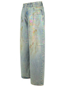 Acne Studios 'Dirty Halo' Blue Cotton Jeans