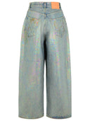 Acne Studios 'Dirty Halo' Blue Cotton Jeans