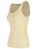 Acne Studios Cream Cotton Blend Tank Top