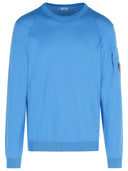 C.P. Virksomhedens blå bomulds sweater