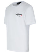 Dsquared2 hvit bomull t -skjorte
