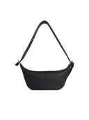 Jil Sander 'Knot' Black Lear Crossbody Tasche