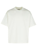 Jil Sander Ivory Cotton T -skjorte
