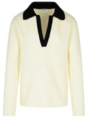 Jil Sander White Cotton Polo Shirt