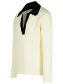 Jil Sander White Cotton Polo Shirt