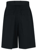 Jil Sander Black Cotton Blend Bermuda 반바지