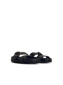 Jil Sander Black Lear Slippers