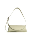 Jil Sander Small 'Cannolo' Light Green Lear Sac