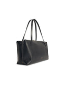 Jil Sander Large 'Goji Pillow' Black Lear Bag