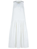 Jil Sander Robe en coton blanc