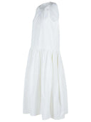 Jil Sander Robe en coton blanc