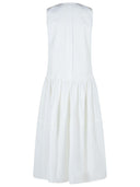 Jil Sander Robe en coton blanc