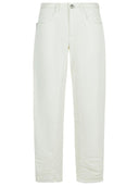 Jil Sander White Cotton Jeans