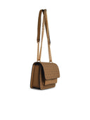 Michael Michael Kors "Claire" Beige Lear Crossbody Bag
