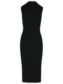 Michael Michael Kors 'Ribbed' Dress In Black Viscose Blend