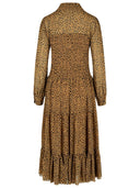 Michael Michael Kors 'Leopardato' Brown Polyester Dress
