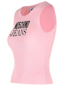 Moschino Jeans Pink Viscose Blend Tank Top