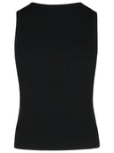 Moschino Jeans Black Viscose Blend Tank Top