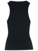 Moschino Jeans Black Cotton Tank Top