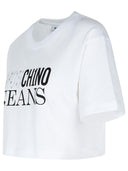 Moschino Jeans White Cotton T Shirt