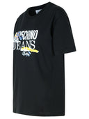 Moschino Jeans Black Cotton T 셔츠