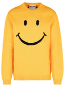 Moschino 'Smile' Pull en coton jaune