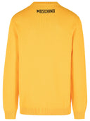 Moschino 'Smile' Pull en coton jaune