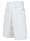 Shorts de bermuda en coton blanc moschino