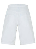 Shorts de bermuda en coton blanc moschino